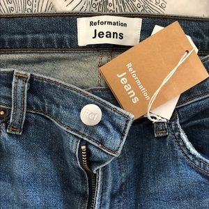 Reformation Mid-skinny Jeans Rhine wash NWT